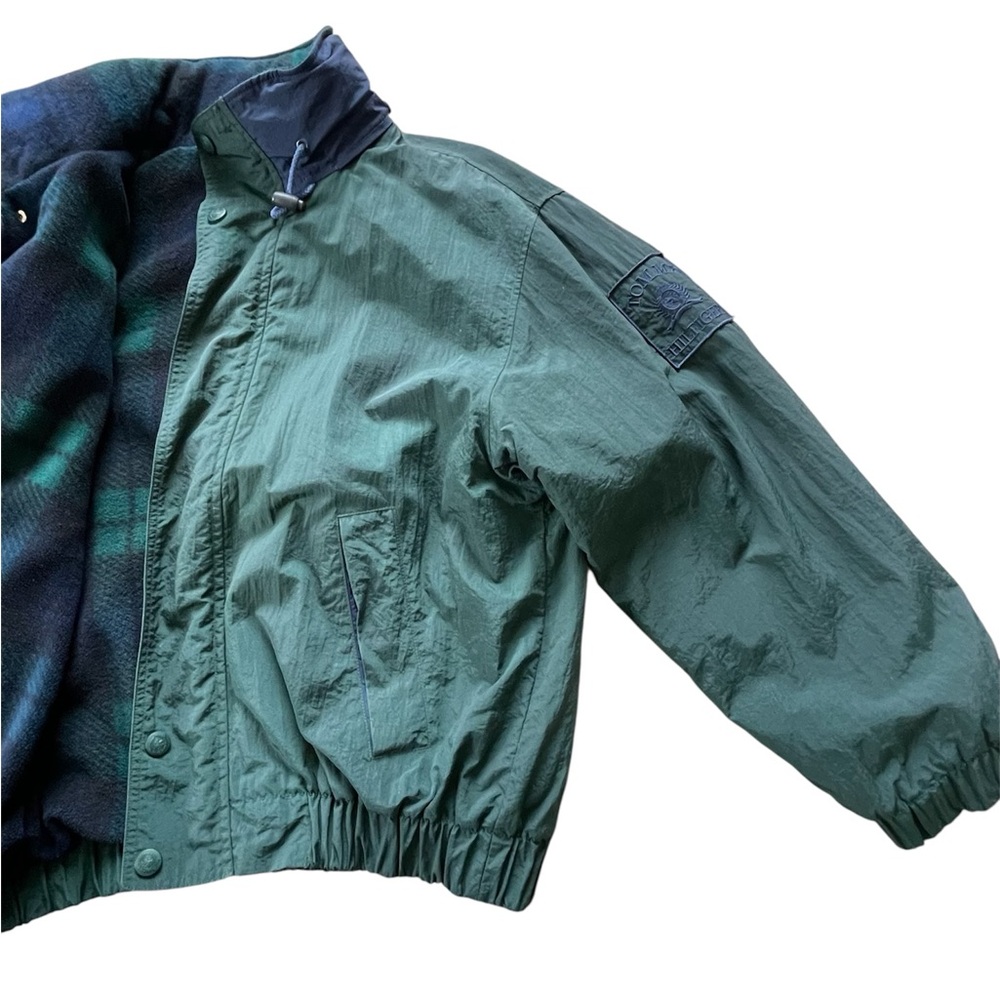 Vintage Tommy Hilfiger Dark Green Windbreaker Jacket - Picture 9 of 11